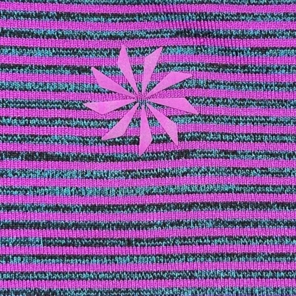 Athleta Racerback Tank Top Purple Striped (Size Small) - Picture 3 of 6